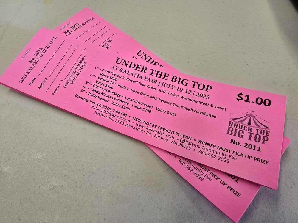 2025 Kalama Fair Court Raffle Tickets