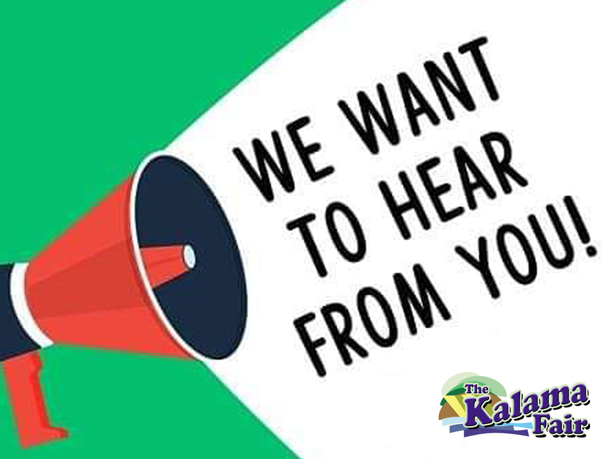 We want to hear from you!