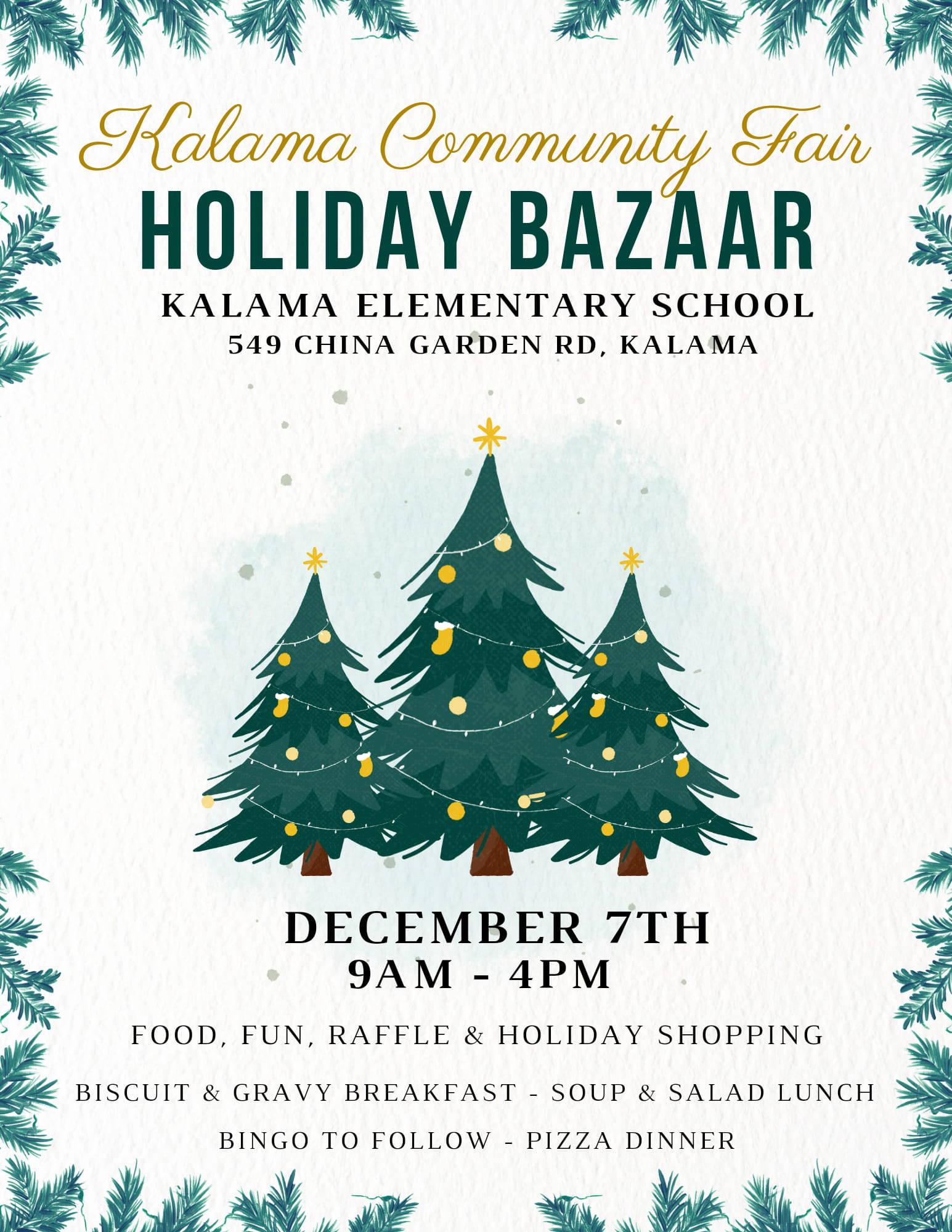 Kalama Fair 2024 Holiday Bazaar