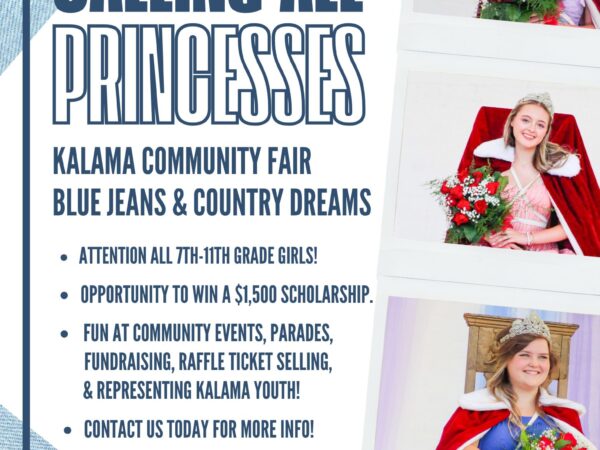 Kalama Fair Princesses Wanted 2026