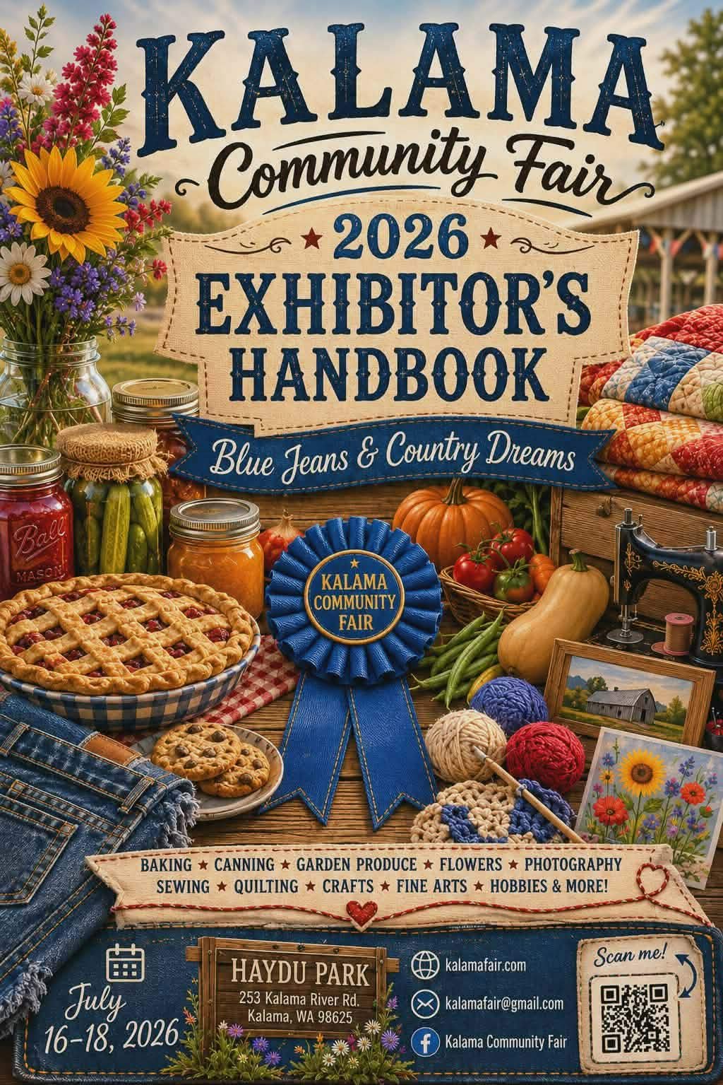 2026 Kalama Fair Exhibitor's Handbook Cover