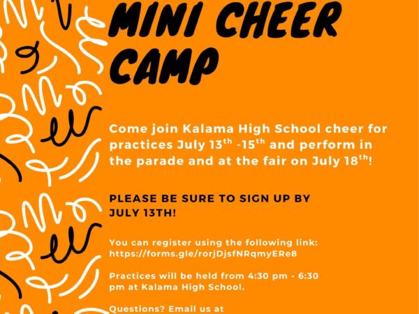 2026 Kalama Fair Mini Cheer Camp